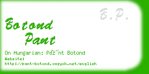 botond pant business card